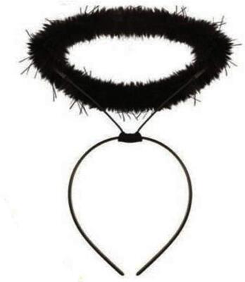 Black Wings Halo & Rock Gefallener Engel Halloween Goth Fairy Damen Kinder