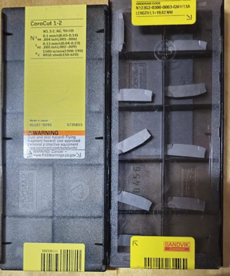 N123G2-0300-0003-GM H 13A  Sandvik 10 Qty  Wendeschneidplatten