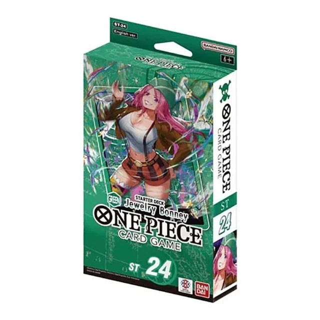 One Piece GREEN Jewelry Bonney Starter Deck [ST24] New Sealed