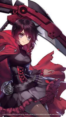 Rwby Ruby Rose V3 Weatherproof Anime Sticker 6'' Car Decal
