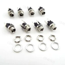 5.5 x 2.1mm DC Power Jack Panel Mount Terminal 3 Pin DC Female Connector CB4