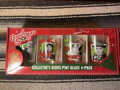 A Christmas Story Pint 4-Piece Glassware Set