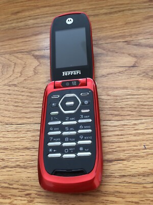 Motorola i897 Ferrari Rare Flip Cellular Nextel IDEN Phone RED | eBay