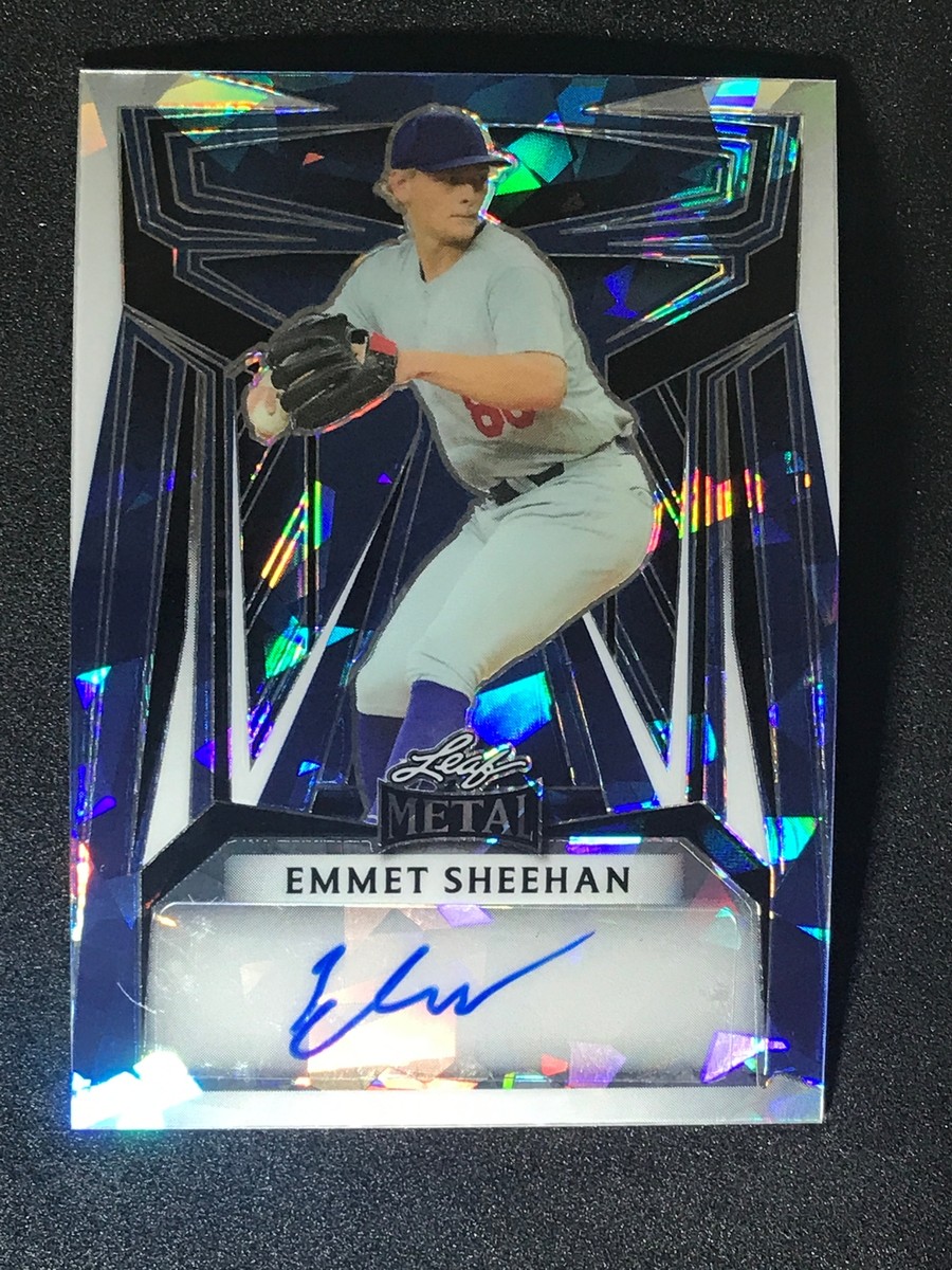 2023 Leaf Metal Baseball Auto Blue Crystal Emmet Sheehan 3/7 | eBay