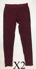Barbella Legging Sport Women Size Large Burgundy Set of 2