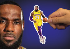 LeBron James Vinyl Sticker Decal Los Angeles Lakers Basketball Car Truck Window