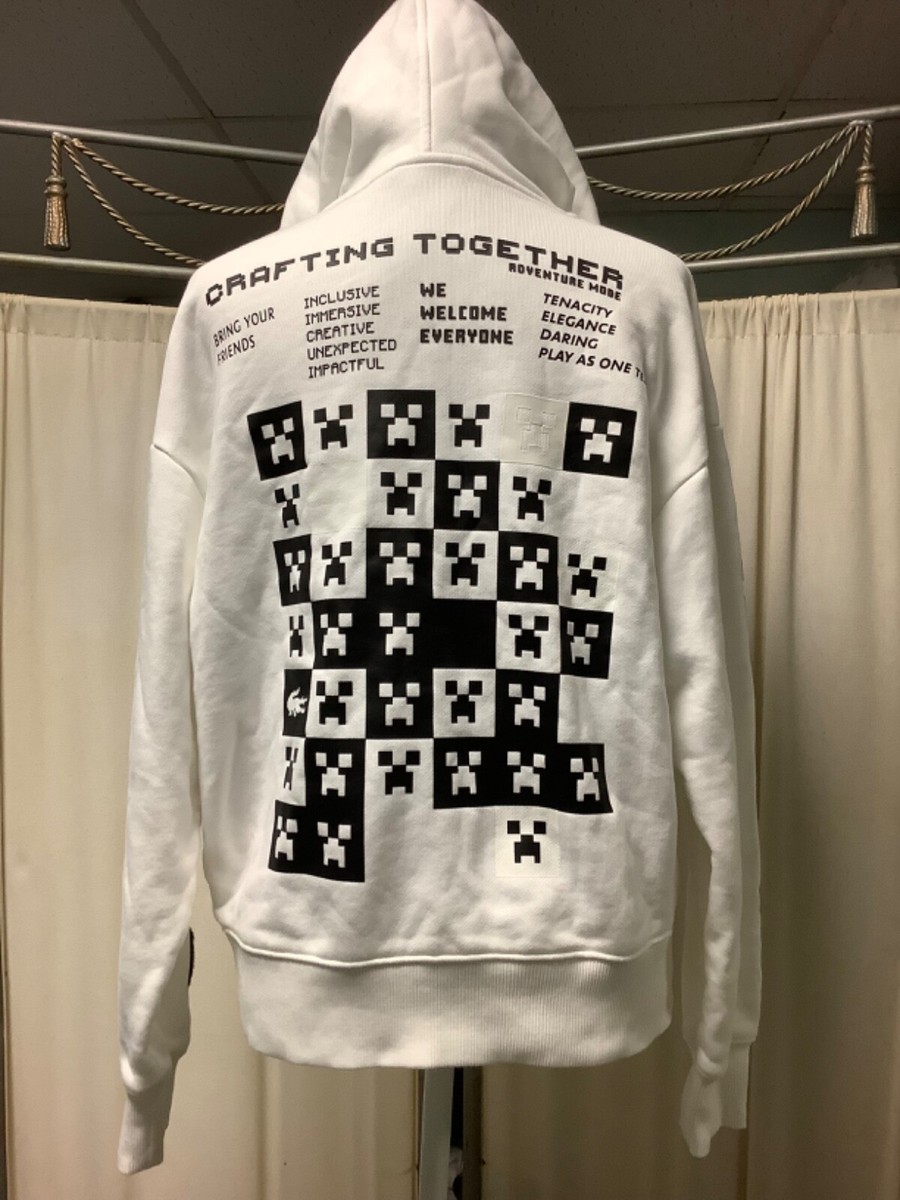 Lacoste Live x Minecraft Cotton Long Sleeve Sweatshirt Hoodie XS
