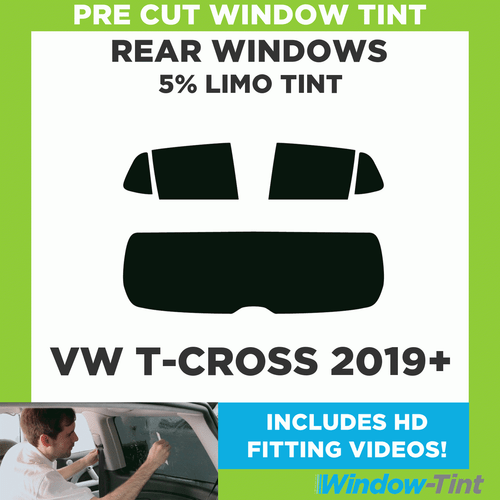 Film Teinté Pour Vitre Avant VW Caddy Maxi 2003+ - Fumée Légère 70% - Adhésif