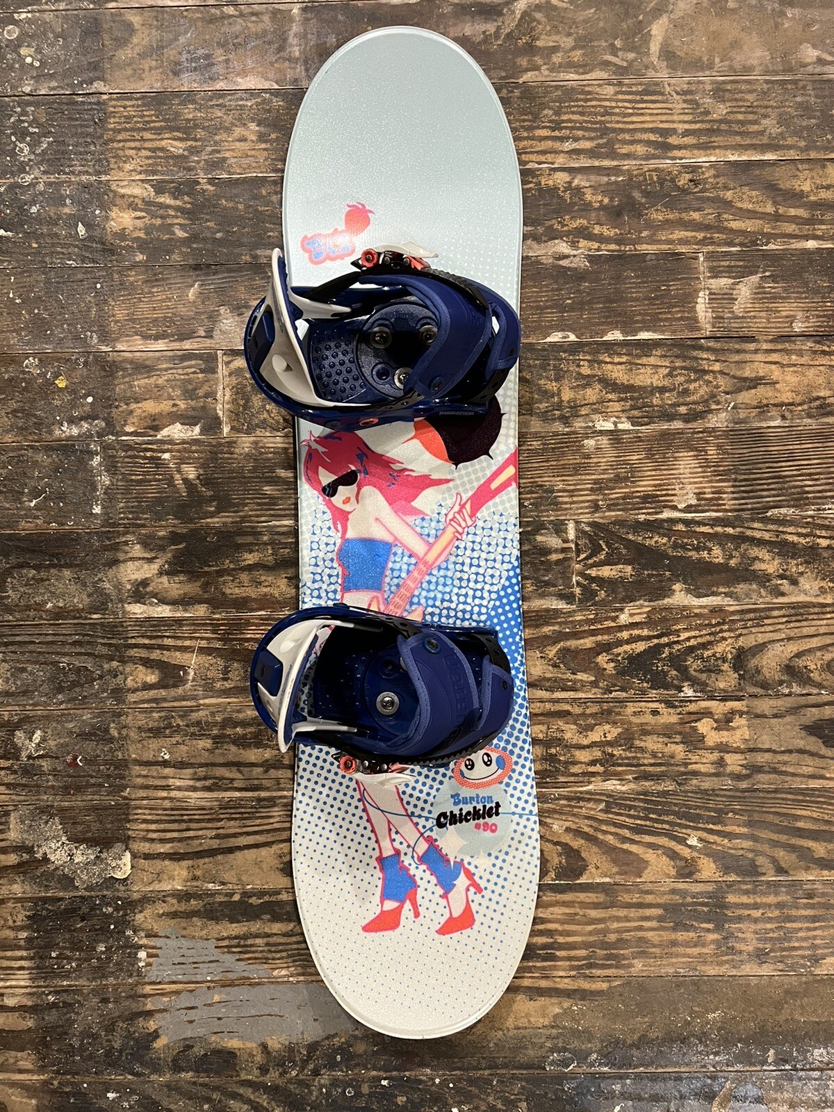 Burton Chicklet 90cm Kids Youth Snowboard With Burton Freestyle Jr Bindings eBay