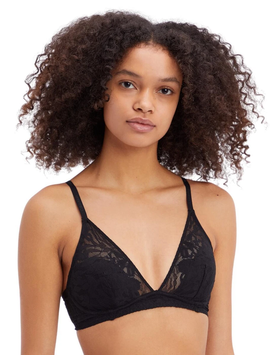 Calvin Klein Ultra-Soft Lace Plunge Bra 000QF6938E Womens Lace