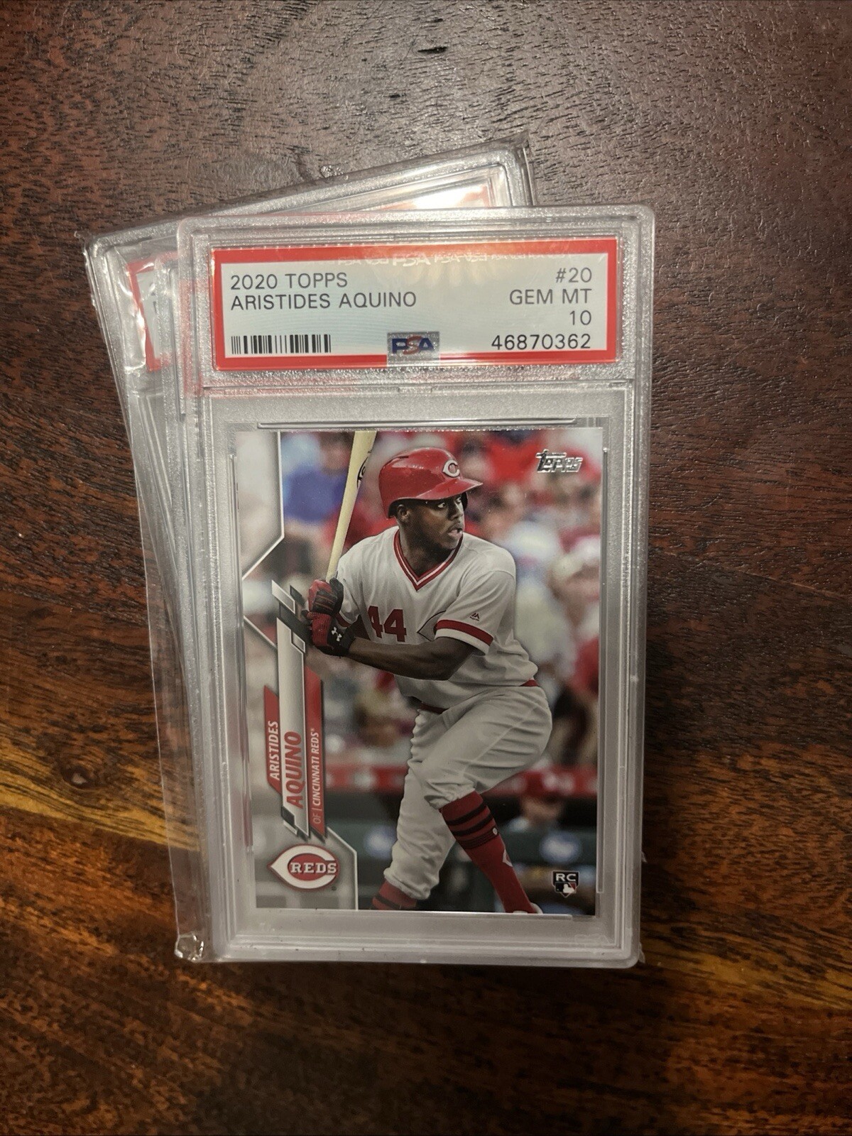 2020 Topps Series 1 #20 Aristides Aquino (RC) PSA 10