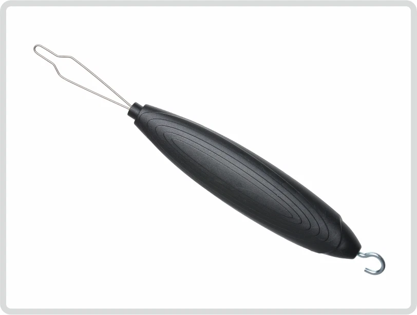 SANI-ALT Knöpf und Reissverschlusshilfe Anziehhilfe Knöpfhilfe Knöpfhaken, Griff schwarz