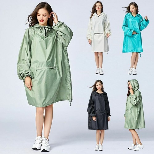Poncho Cloak Fashion Hooded Raincoat 