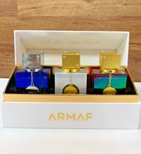 Armaf Club de Nuit ICONIC + IMPERIALE + UNTOLD 30ml EDP Collection + Free Sample