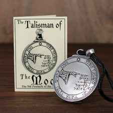 Talisman Pentacle of the Moon Solomon Seal Pendant kabbalah Hermetic Jewelry