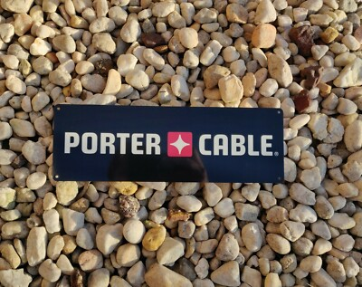 #ad Porter Cable Power Tools Garage Shop Man cave metal sign 4x12 50157 $23.95