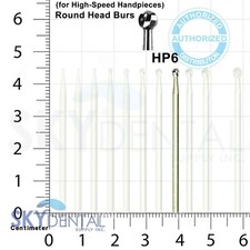 Beavers HP6 Carbide Burs HP Shank for Straight Handpiece Made in Canada 100 Bur