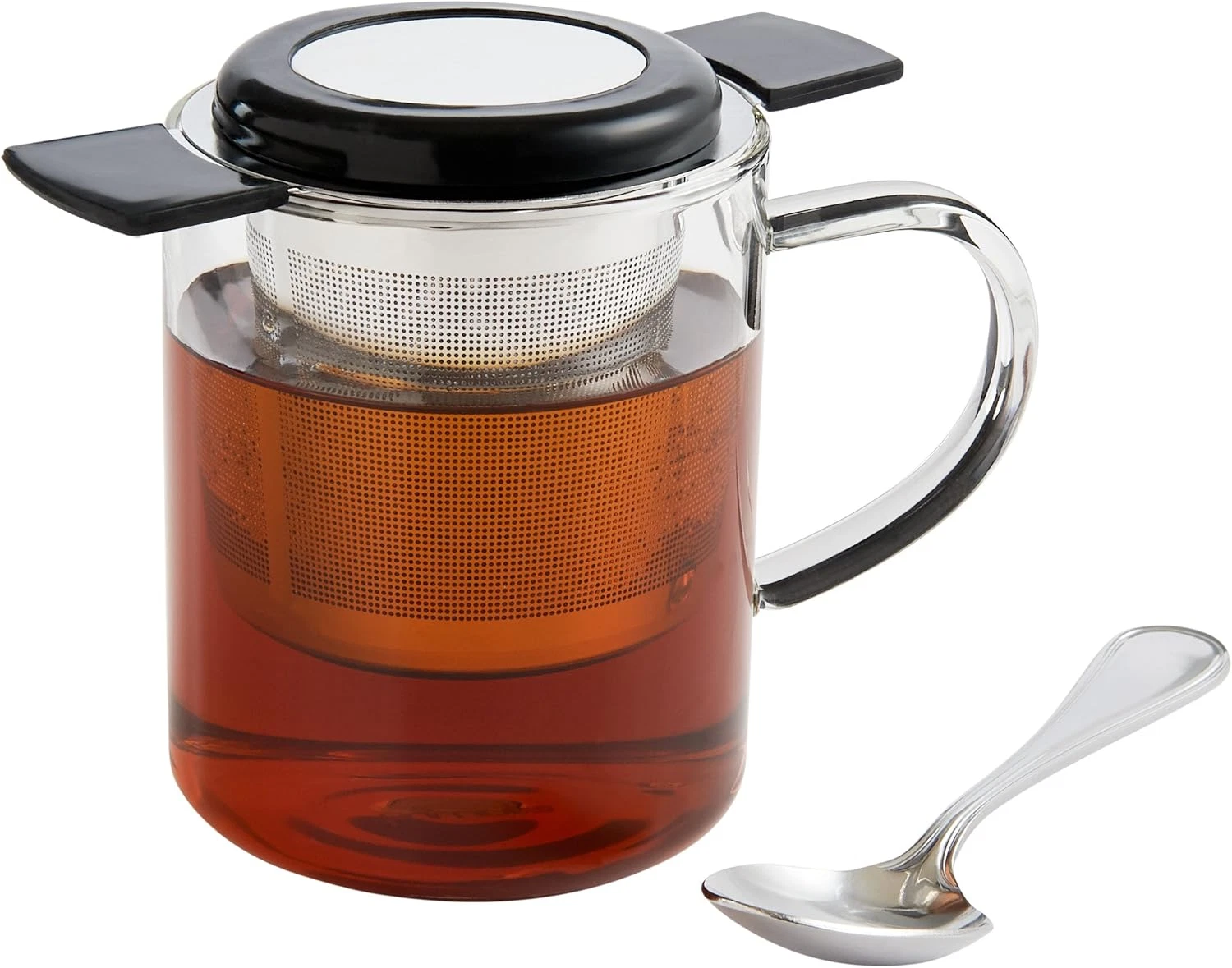 Brew in Mug Tea Infuser, 18/8 Stainless Steel, 4-Ounce Capacity
