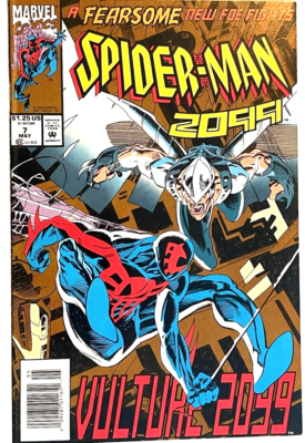 マ*ん様 Spider-Man 2099 全7巻セット 完結 英語版 Spider-Man 2099 #7 Newsstand Variant (Marvel Comics May 1993) for