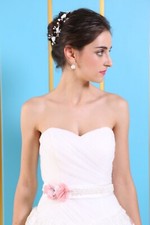 HBH Brautmode I Brautgürtel Hochzeit Band Satin in diverse Farben u. Modelle