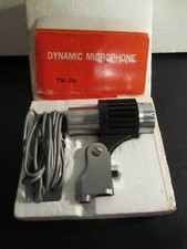Vintage 1960's Monarch TM-29 Dynamic cardioid microphone old Japanese w cable