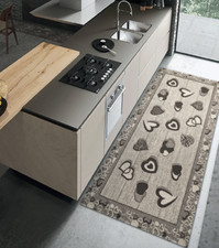 Tappeto Passatoia Corsia Cucina Antiscivolo Antimacchia Lavabile LOVELY BySuardi