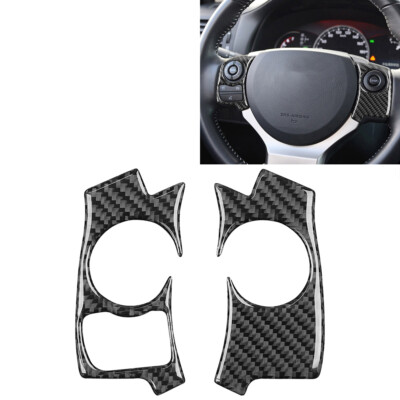 2 Stück Kohlefaser Lenkrad Verkleidung für Lexus CT200h 2011-17