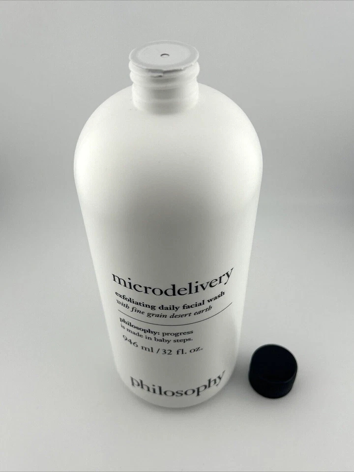 Lavado facial diario exfoliante Philosophy Microdelivery - 32 fl oz sellado + bomba Foto 3 de 3