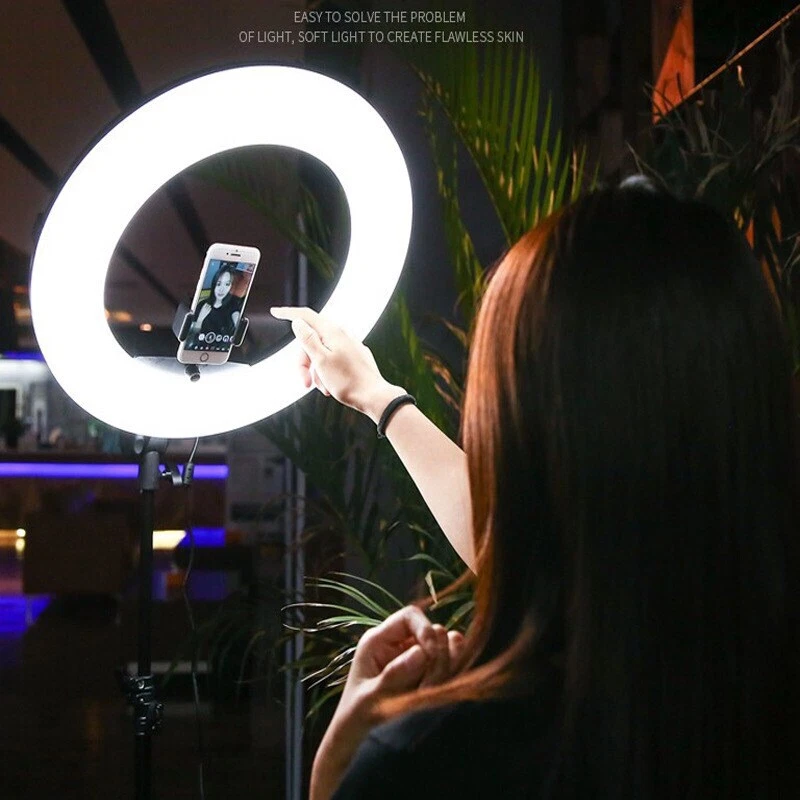 Yidoblo 18'' FE480II Photography LED Ring Light Dimmable Beauty Lamp For Makeup - Image 4 of 4