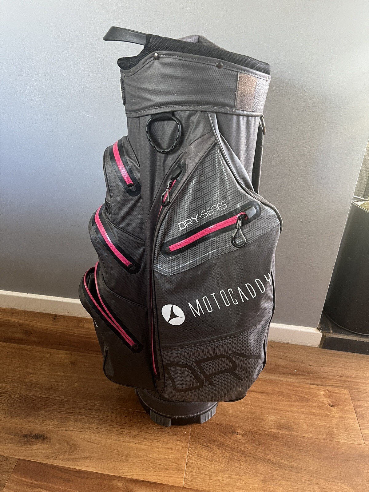 Motocaddy Dry Series (Waterproof) 14 Way Golf Cart Bag Charcoal/red eBay