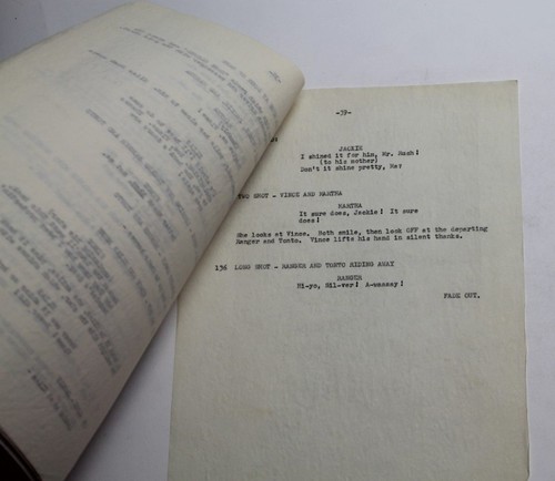 THE LONE RANGER / Doane R. Hoag, 1956 RARE TV Script Lot "The Tarnished Star" - Picture 8 of 12