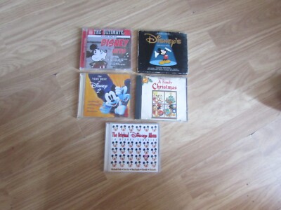 5 DISNEY MUSIC CD ALBUMS ULTIMATE/FAMILY XMAS/GREATEST/VERY BEST 2/CLASSICS