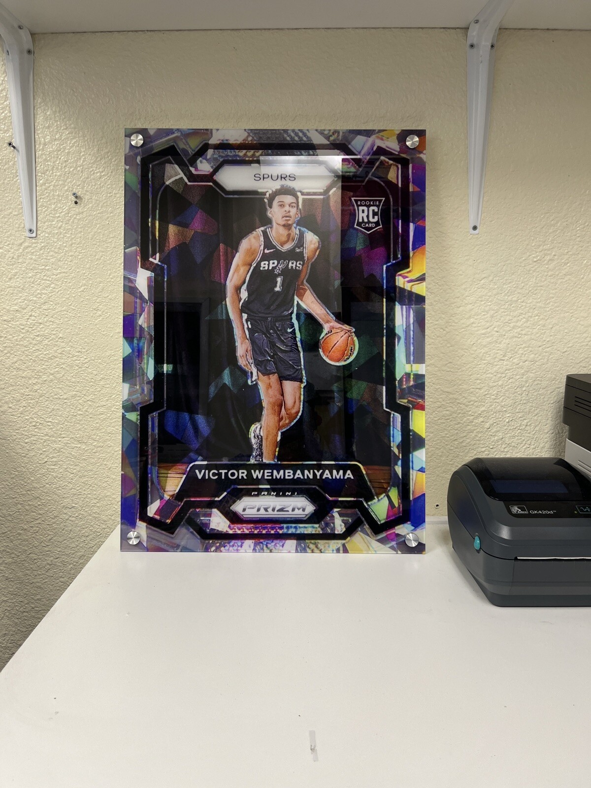 2023 Prizm Victor Wembanyama Cracked Ice | High Quality Acrylic Poster