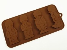 4 cell Drummer Boys Toy Soldiers Silicone Mould Chocolate Resin Christmas Craft