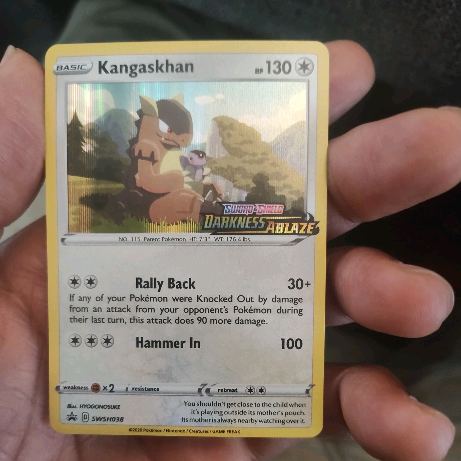 Kangaskhan - (Prerelease) SWSH038 : Sword & Shield Promo Cards Holo LP Pokémon
