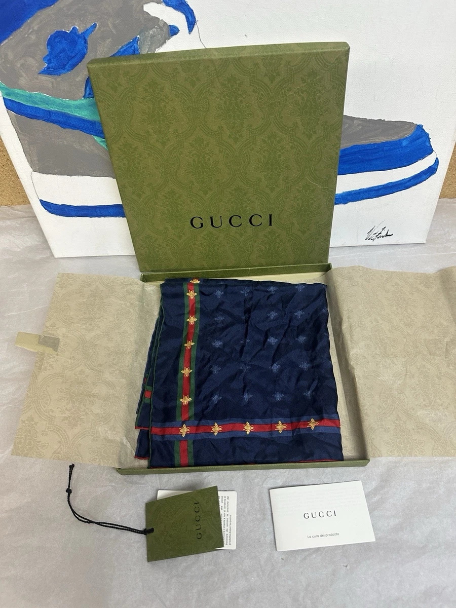 Gucci 100% Silk Pocket Square Handkerchiefs for Men for sale | eBay