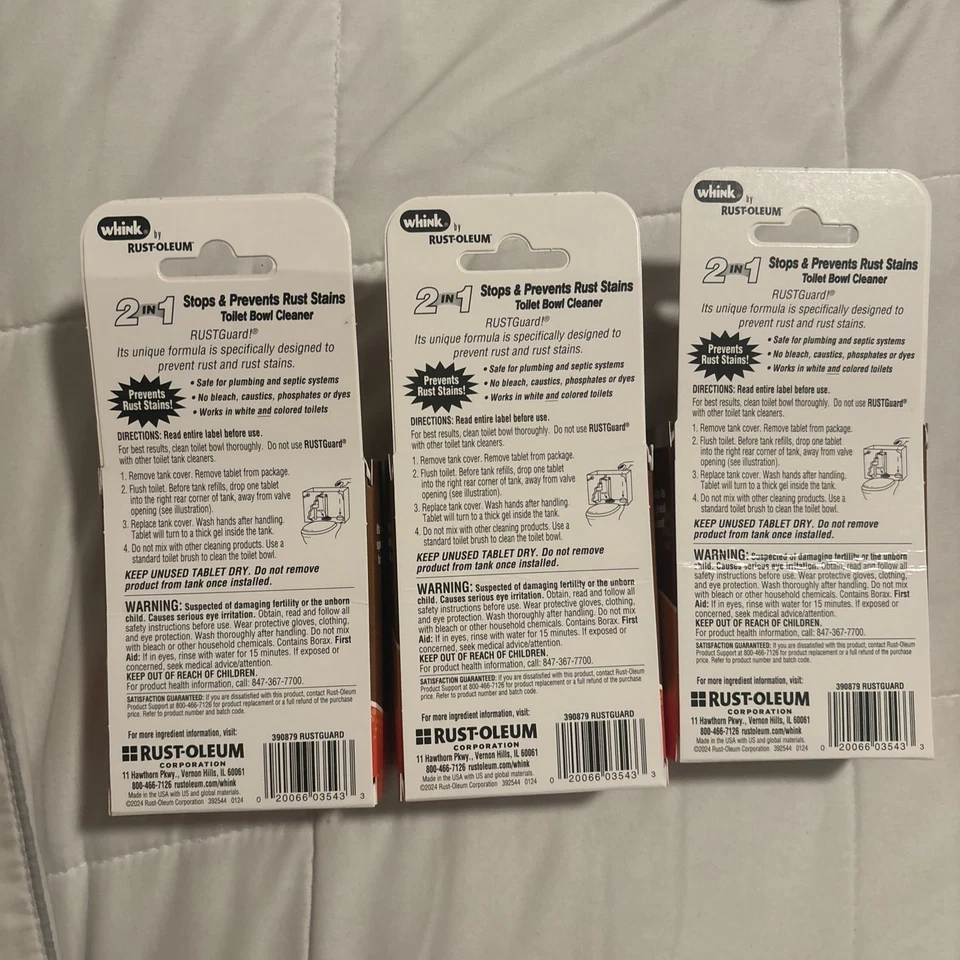 Whink RustGuard Bowl Cleaner (2-Pack) Pack of 6 Whink RustGuard Brand New  - Image 4 of 4