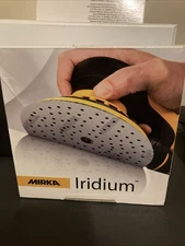 Mirka Iridium 6” 80 Grit Hook And Loop Sanding Disc. 50 Pack