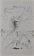 Salvador  DALI : Santa, GRAVURE signée, Edition 1958, sur Vélin