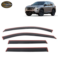 In-Channel Window Visors Fits 21-25 Nissan Rogue Rain Sun Guard Vent Deflector