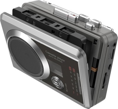 Tragbarer Kassettenrekorder-Player und AM/FM-Radio, kompakter Kassettenspieler