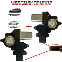 Newparts Komfort-Lev Motor Hinten FüR Peugeot 3008 5008, DKC02260, 6 Pins, 12V