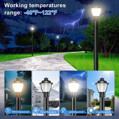LED Pole Area Lamp Steet Light  60W/48W/36W Tunable 3000K 4000K 5000K Outdoor