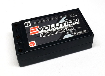 Evolution 480mAh 65C 7.4V Lipo Battery Pack for 1/28 Scale Mini-Z Hardcase