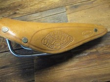 Ideale 80 saddle, tensioned leather like Brooks, light tan, 1981?
