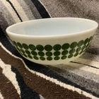 Pyrex Green Dots 404 Mixing Bowl