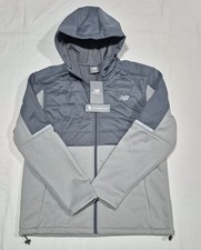 New Balance Full Zip Mens Soft-Shell Stretch Jacket Water Wind Resistant