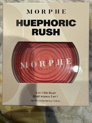NIB Morphe Huephoric Rush 3-in-1 Silk Blush Shade Pleasured!