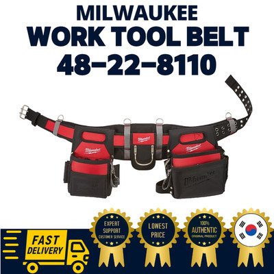 Milwaukee 48-22-8110 Nylon Stable Base Elektriker Arbeitsgürtel Werkzeuggürte...