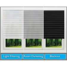 UK Self-Adhesive Pleated Blind Office Kitchen Balcony Door Window Curtain Shades